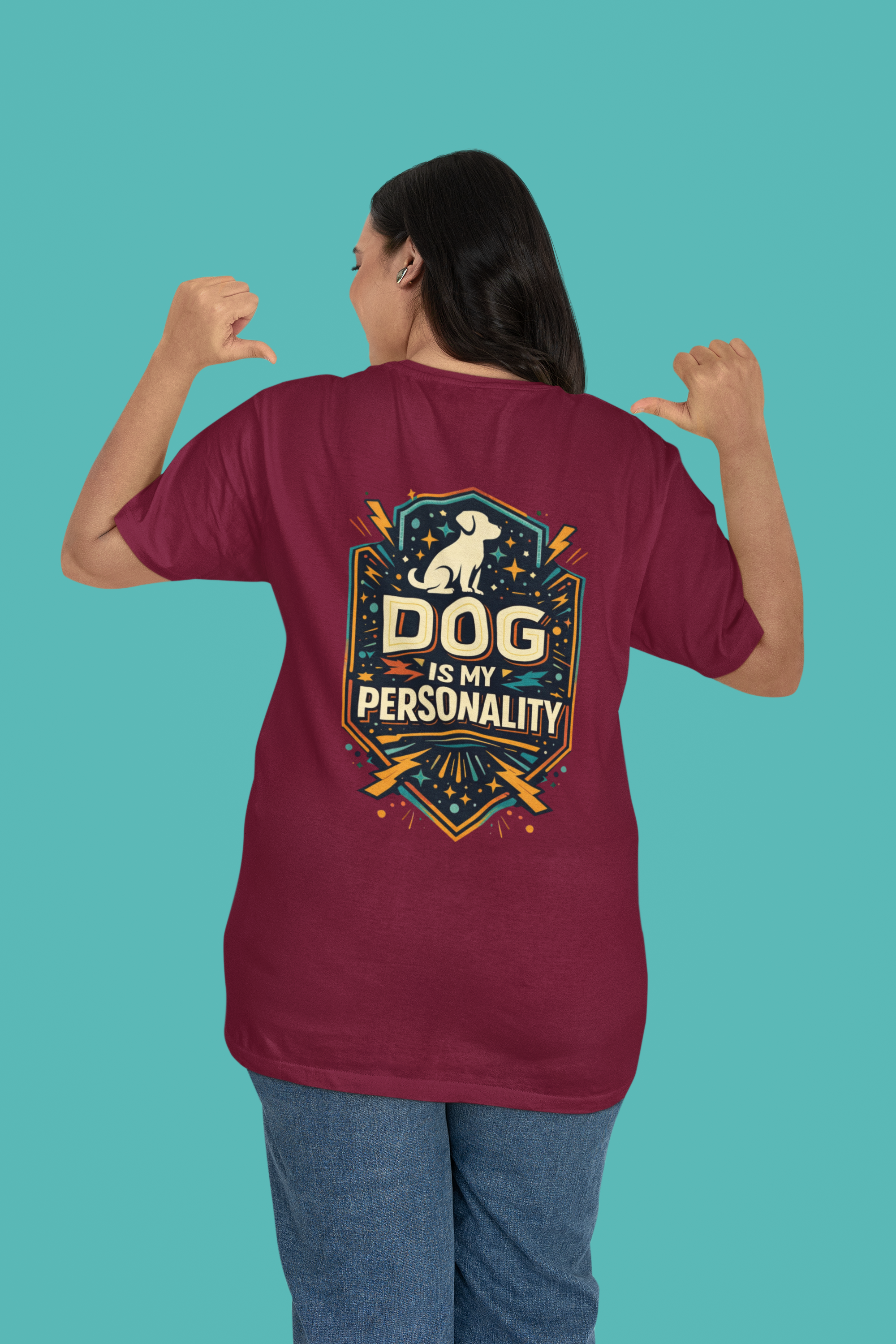 Dog Is My Personality – Oversized Classic Graphic T-Shirt